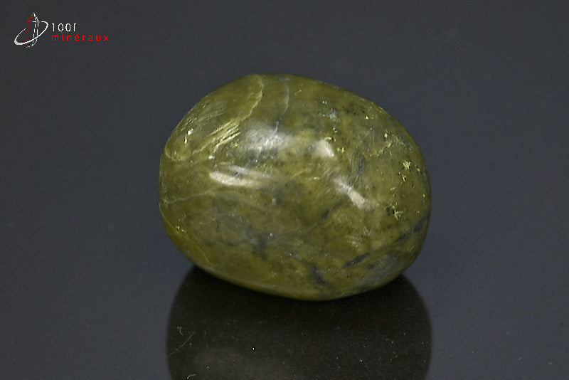 Minéral poli de serpentine verte du Pakistan