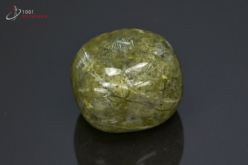 Minéral poli de serpentine verte du Pakistan