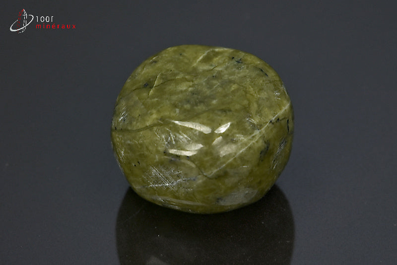 Minéral poli de serpentine verte du Pakistan