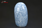 Calcite bleue polie forme libre - Mexique - minéraux polis 12,5 cm / 821g / BK501 - Vignette | 1001 minéraux