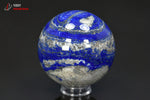 Sphère polie de Lapis Lazuli - Afghanistan - Sphère polie 8 cm / 816g / BK535 - Vignette | 1001 minéraux