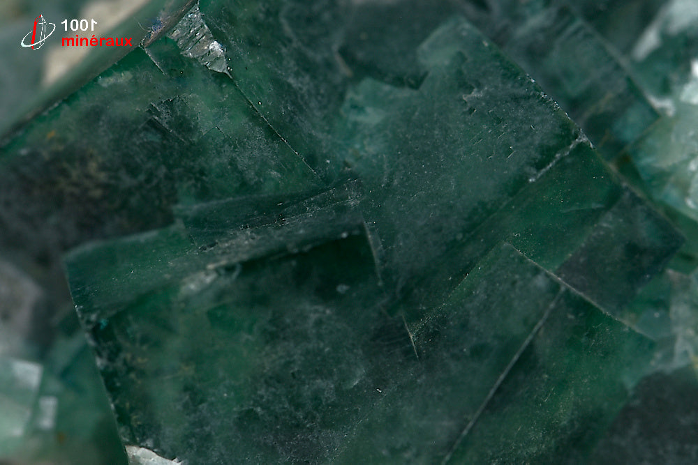 Minéral cristallisé de fluorine verte de Madagascar