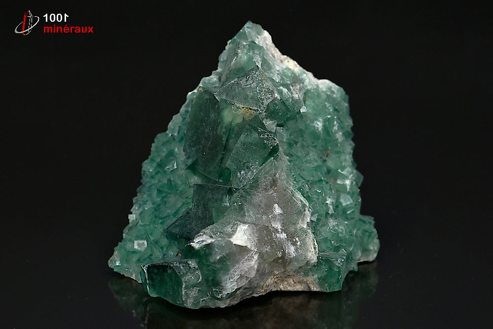 Minéral cristallisé de fluorine verte de Madagascar