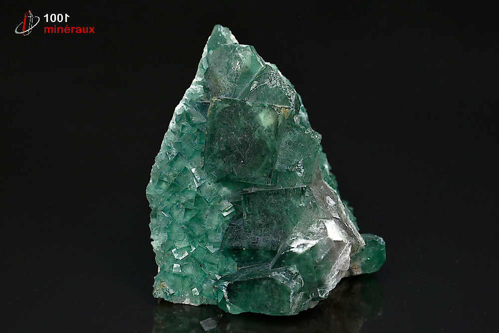 Minéral cristallisé de fluorine verte de Madagascar