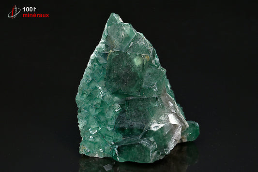 Minéral cristallisé de fluorine verte de Madagascar