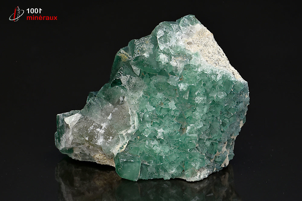 Minéral cristallisé de fluorine verte de Madagascar