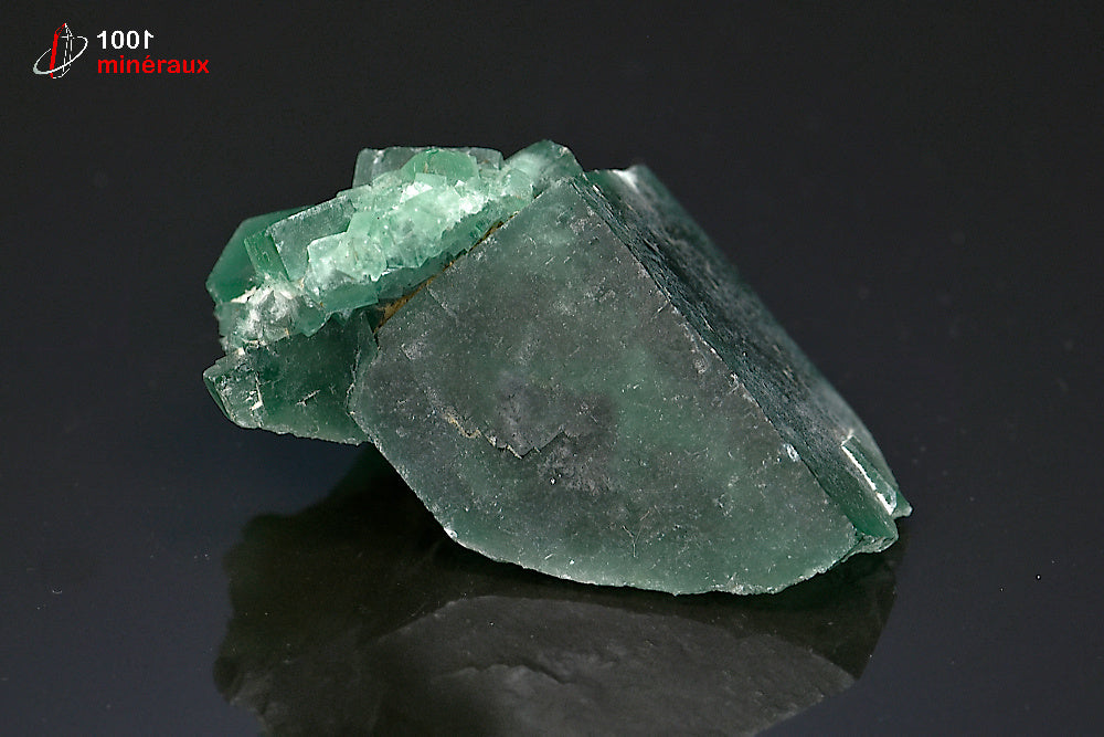 Minéral cristallisé de fluorine verte de Madagascar