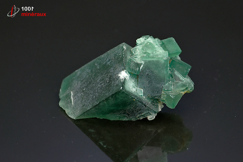 Minéral cristallisé de fluorine verte de Madagascar