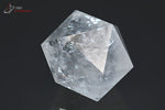Icosaèdre en Cristal de roche poli - Brésil - minéraux polis 6,5 cm / 259g / BK593 - Vignette | 1001 minéraux