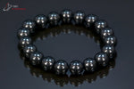 Bracelet minéraux Shungite 18 cm / Perles 10mm / 22g / BK623 - Vignette | 1001 minéraux
