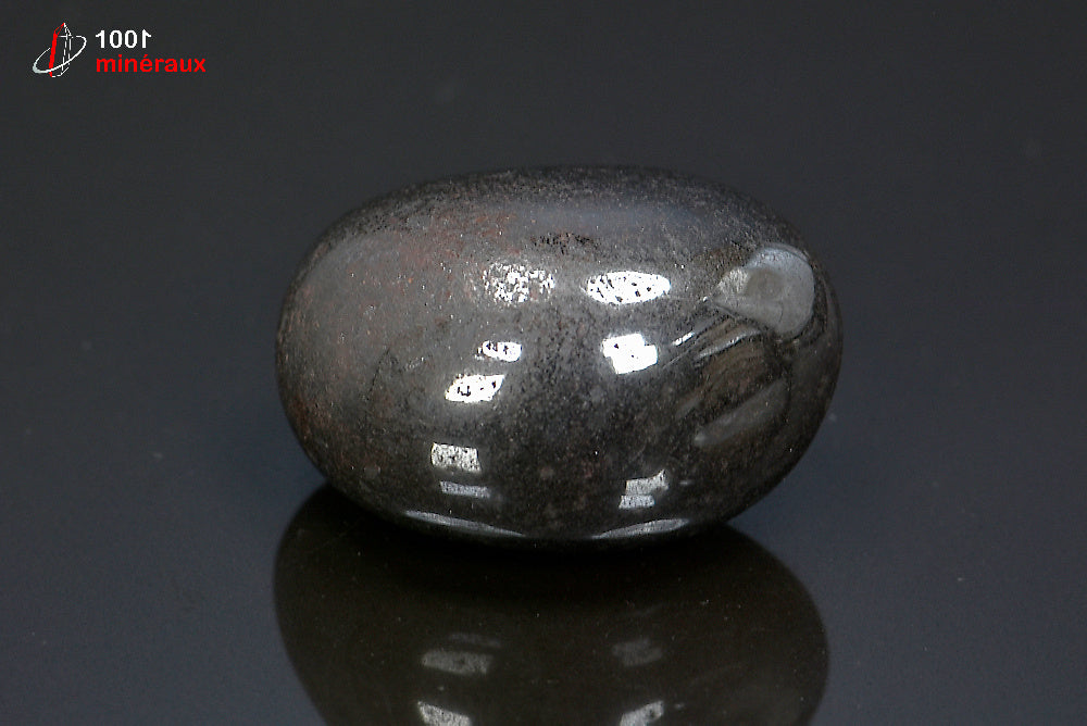 Minéral poli d'hématite du Brésil