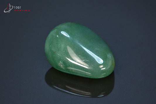 Minéral d'aventurine polie verte du Brésil