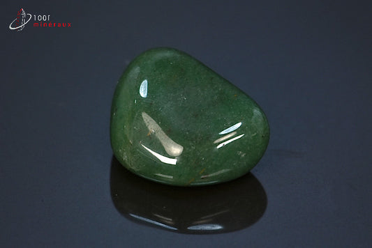 Minéral d'aventurine polie verte du Brésil