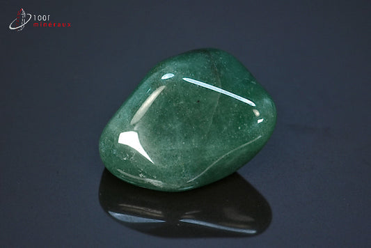 Minéral d'aventurine polie verte du Brésil