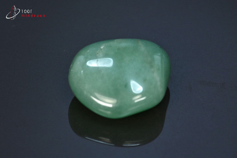 Minéral d'aventurine polie verte du Brésil