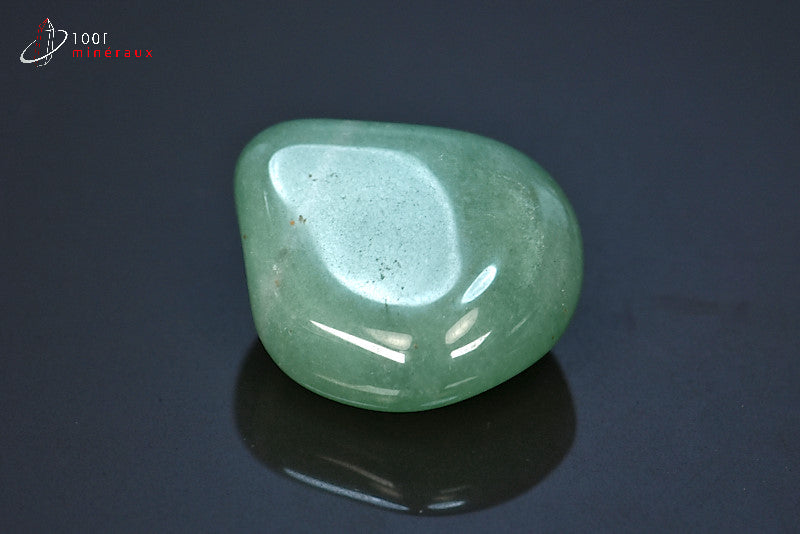 Minéral d'aventurine polie verte du Brésil