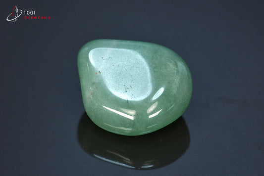 Minéral d'aventurine polie verte du Brésil