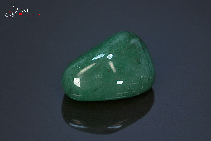 Minéral d'aventurine polie verte du Brésil