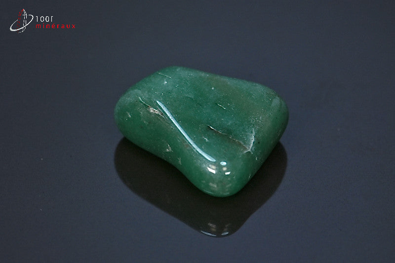 Minéral d'aventurine polie verte du Brésil