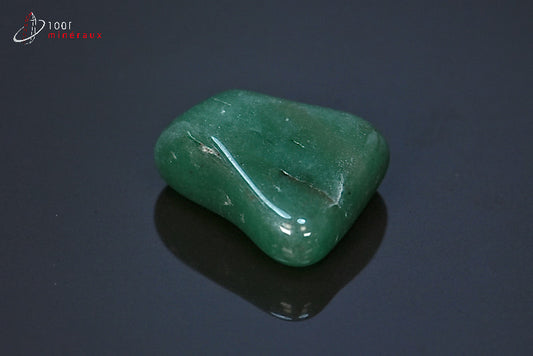 Minéral d'aventurine polie verte du Brésil