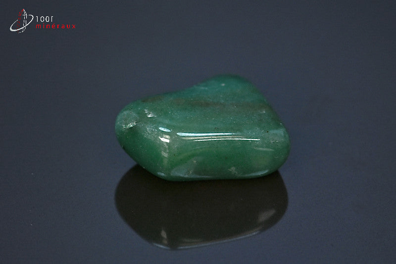 Minéral d'aventurine polie verte du Brésil