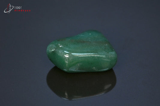 Minéral d'aventurine polie verte du Brésil