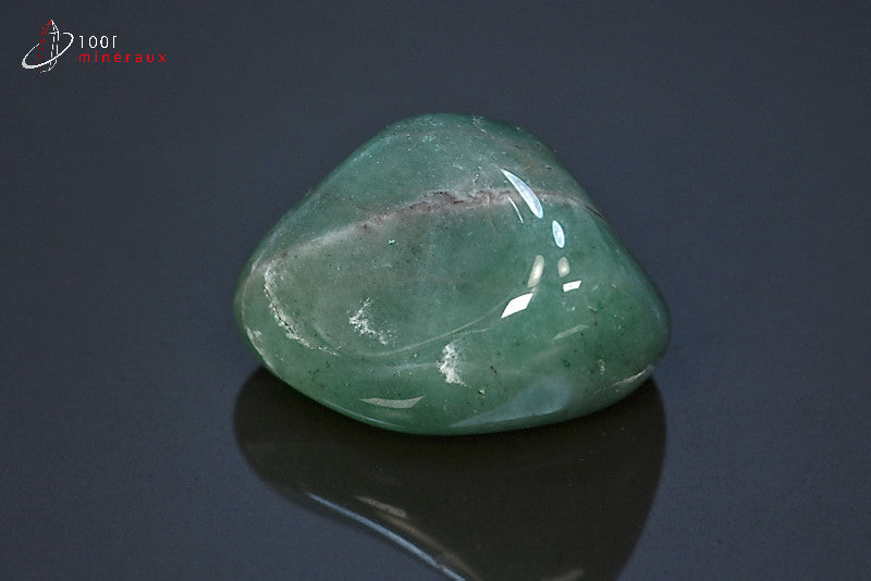 Minéral d'aventurine polie verte du Brésil