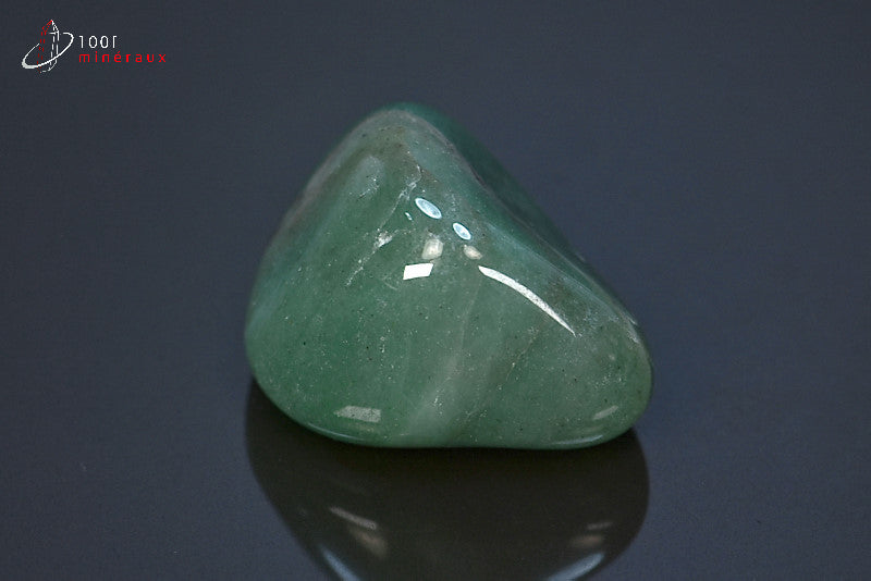Minéral d'aventurine polie verte du Brésil
