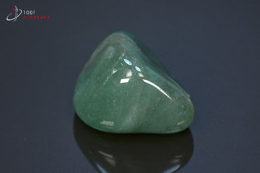 Minéral d'aventurine polie verte du Brésil