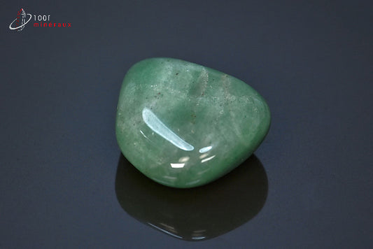 Minéral d'aventurine polie verte du Brésil
