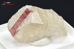 Tourmaline rose ou Rubellite sur Quartz - Brésil - minéraux à cristaux 3,1 cm / 11g / BK826 - Vignette | 1001 minéraux