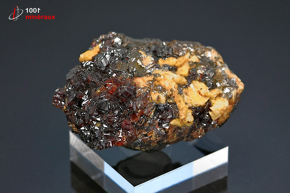 Minéral cristallisé de blende ou sphalérite des États-Unis