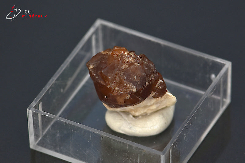 Minéral cristallisé de grenat hessonite du Canada