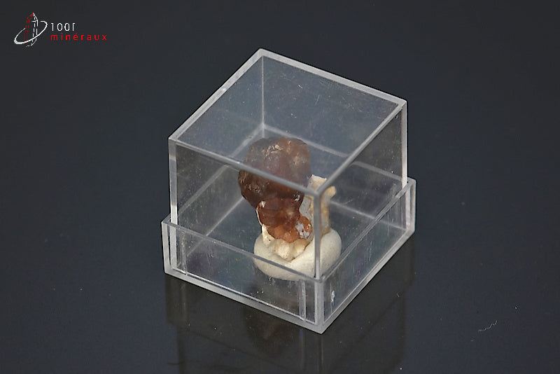 Minéral cristallisé de grenat hessonite du Canada