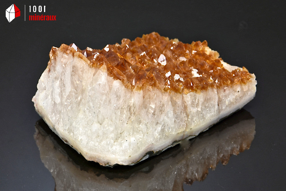 Minéral cristallisé de citrine du Brésil