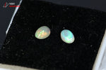 2 Opales nobles polies - Australie - Minéraux polis 0,4 cm / 0,08 g / BK911 - Vignette | 1001 minéraux