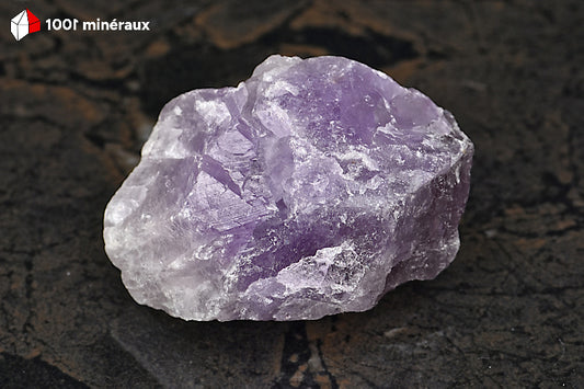Quartz-Améthyste brut de Bolivie - Cristaux violets caractéristiques - 98 g - BL102
