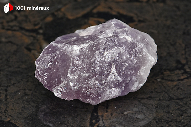Quartz-Améthyste brut de Bolivie - Vue d'ensemble 6,3 x 3,9 x 3,5 cm - BL102

