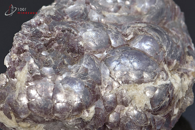 Minéral cristallisé de lépidolite mauve du Brésil