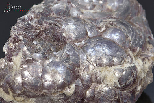 Minéral cristallisé de lépidolite mauve du Brésil