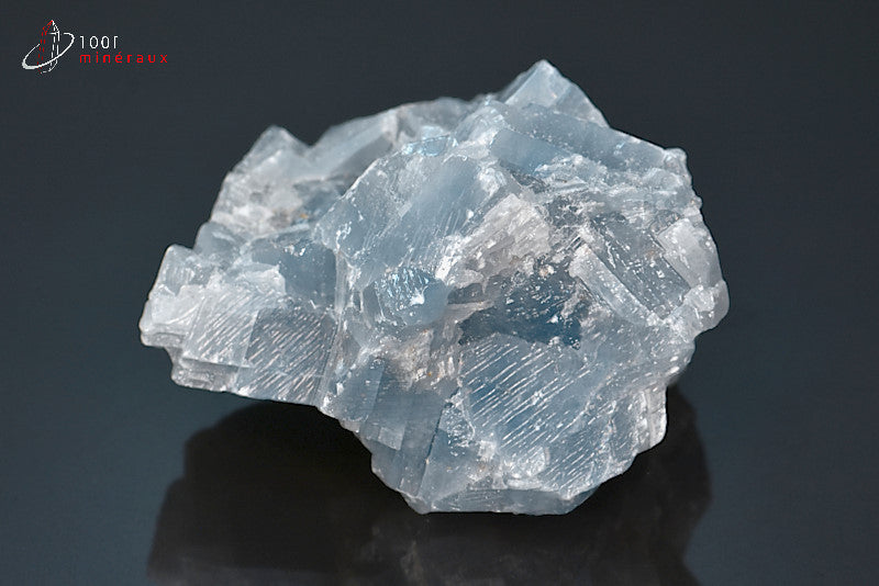 Minéral brut de calcite bleue du Mexique