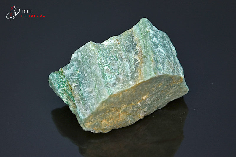 Minéral d'aventurine brute verte du Brésil