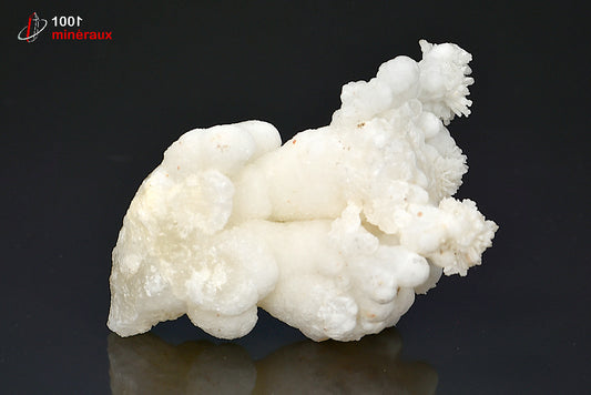 Minéral cristallisé d'aragonite rayonnante blanche du Maroc