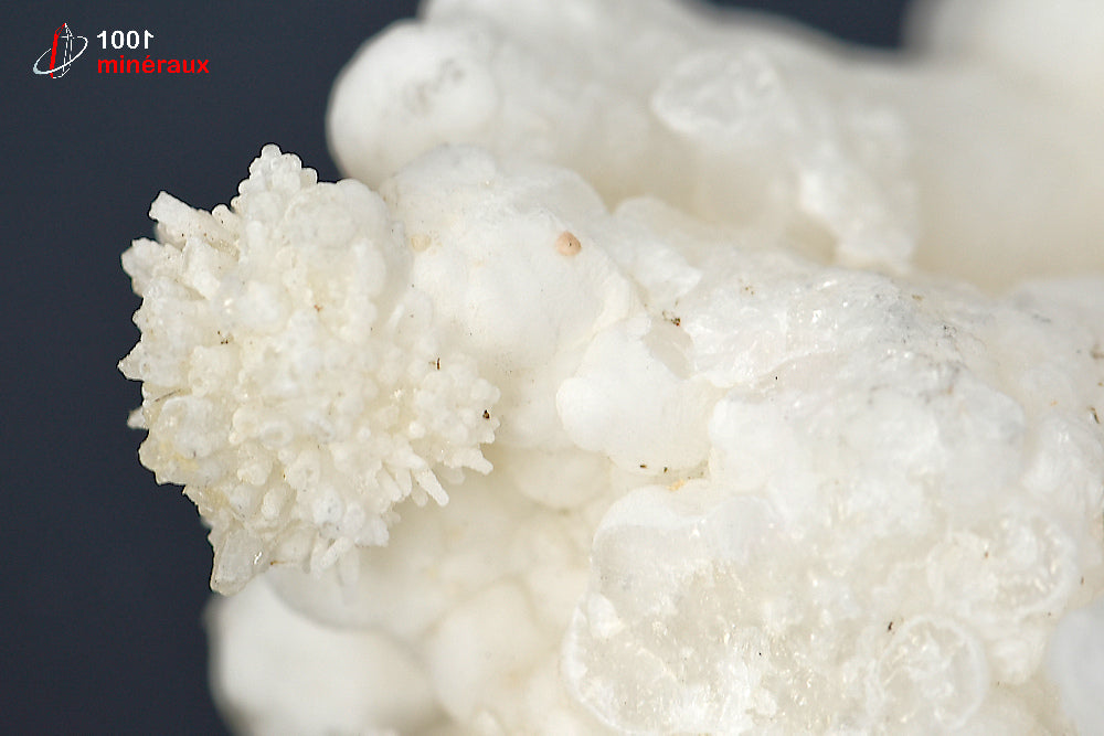 Minéral cristallisé d'aragonite rayonnante blanche du Maroc