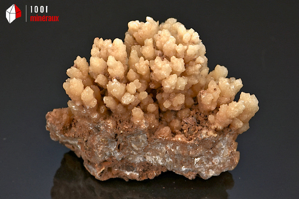 Minéral cristallisé d'aragonite rayonnante du Maroc