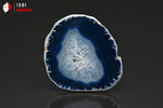Agate en tranche teintée bleue - Brésil - minéraux bruts 7,1 cm / 34g / BL574 - Vignette | 1001 minéraux