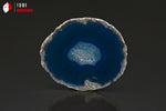 Agate en tranche teintée bleue - Brésil - minéraux bruts 7,2 cm / 36g / BL576 - Vignette | 1001 minéraux
