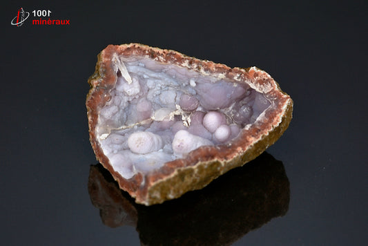 Minéral cristallisé de calcédoine du Maroc