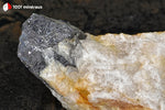 Galène sur Quartz du Maroc (masse cristallisée) - 112 g / BL85 - Vignette | 1001 minéraux