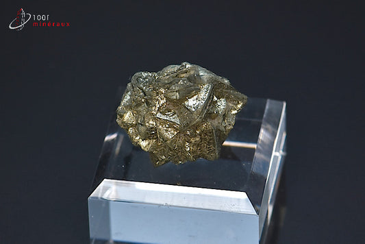 Minéral cristallisé de marcassite de France